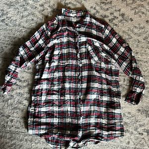 Plus size button up top